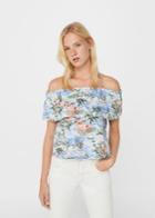 Mango Mango Tropical Off-shoulder Top