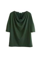 Mango Mango Draped Neckline T-shirt