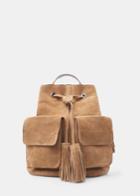 Mango Pocket Suede Backpack
