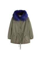Violeta By Mango Violeta By Mango Detachabled Faux Fur Hood Safari