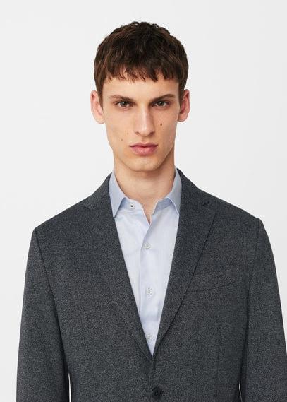 Mango Man Mango Man Speckled Regular-fit Blazer