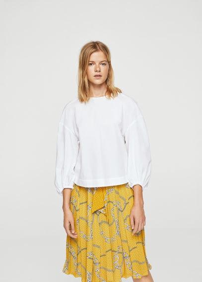 Mango Mango Chain Scarf Blouse