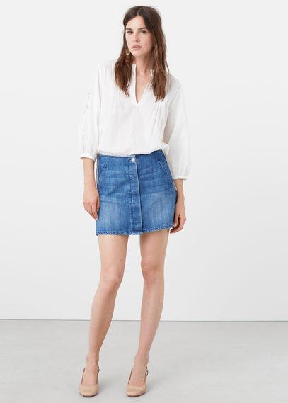 Mango Mango Trim Cotton-blend Blouse
