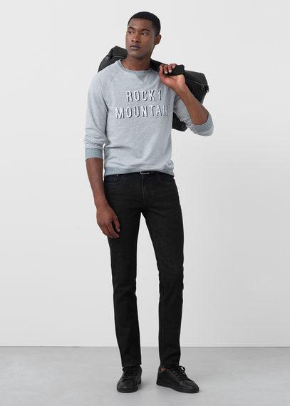 Mango Man Mango Man Slim-fit Black Tim Jeans