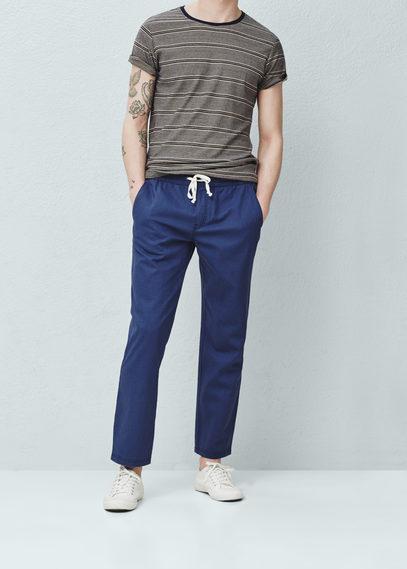 Mango Man Mango Man Linen-blend Jogging Trousers