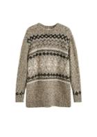 Mango Mango Jacquard Knitted Sweater