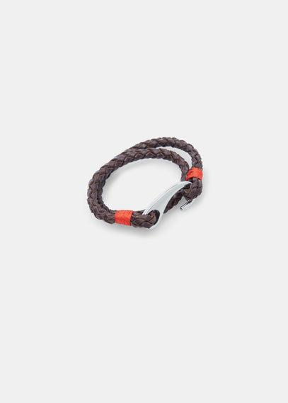 Mango Man Mango Man Leather Double Bracelet