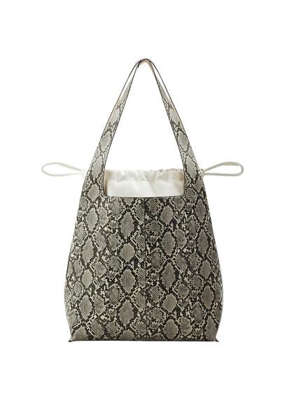 Mango Mango Snake-effect Shopper Bag