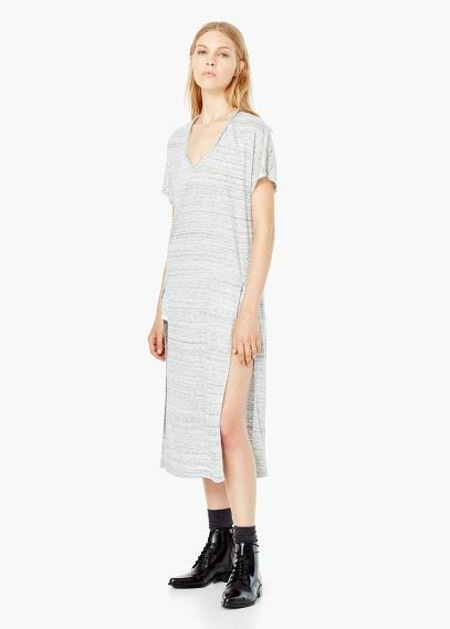 Mango Mango Side Slit Dress