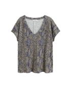 Violeta By Mango Violeta By Mango Snake Print T-shirt
