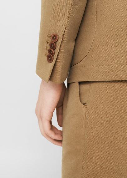 Mango Man Mango Man Unstructured Regular-fit Cotton Blazer