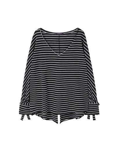 Violeta By Mango Violeta By Mango Bows Sleeve T-shirt