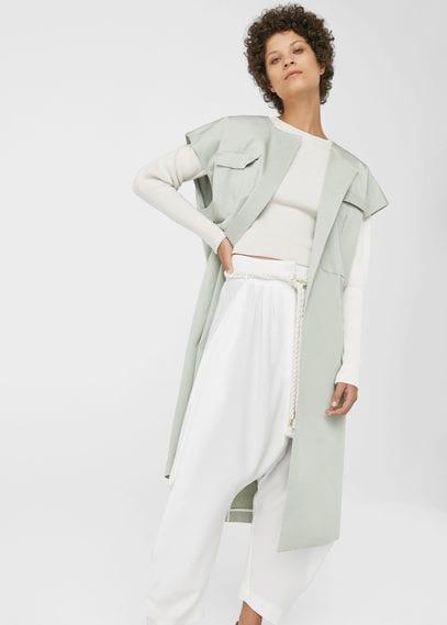 Mango Mango Side-pocket Cotton Waistcoat