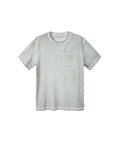 Mango Man Mango Man Washed Cotton-blend T-shirt