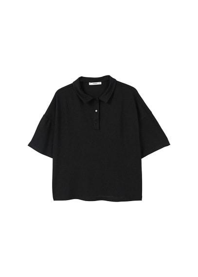 Mango Mango Button-down Collar Polo Shirt