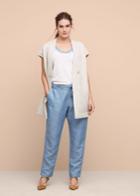 Violeta By Mango Violeta By Mango Linen Cotton-blend Vest