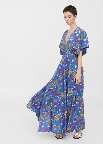 Mango Mango Tassels Floral Dress