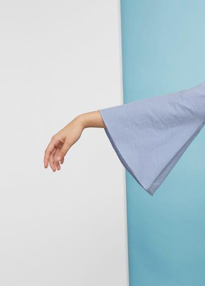 Violeta By Mango Violeta By Mango Striped Poplin Blouse