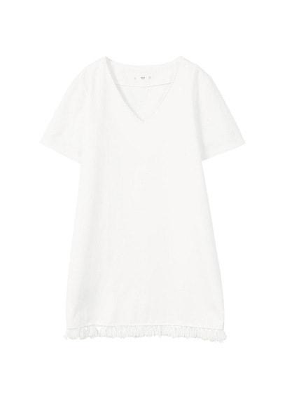 Mango Mango Tassel Shift Dress