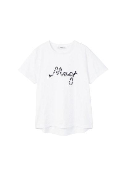 Mango Mango Mango Embroidery T-shirt