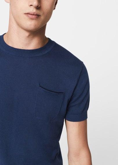 Mango Man Mango Man Patch Pocket Cotton Sweater