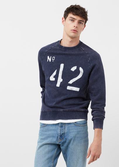 Mango Man Mango Man Number Washed Sweatshirt