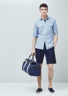 Mango Man Mango Man Slim-fit Cotton Linen-blend Shirt