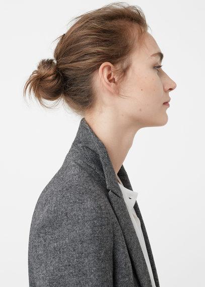 Mango Mango Textured Wool Blazer