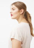 Violeta By Mango Violeta By Mango Metallic Thread T-shirt