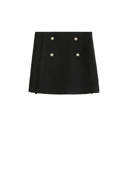 Mango Mango Tweed Miniskirt