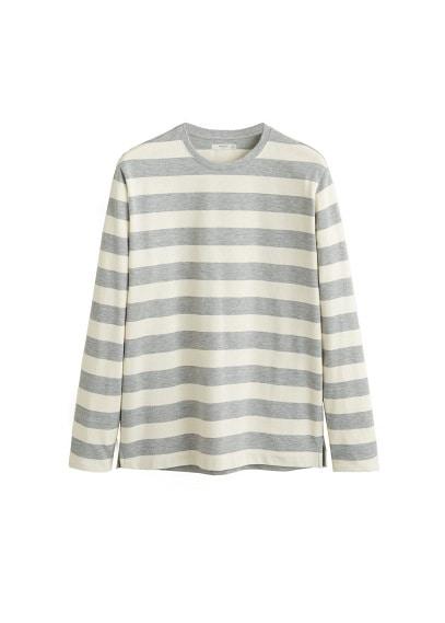 Mango Man Mango Man Striped Long Sleeves T-shirt