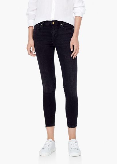 Mango Mango Skinny Crop Tattoo Jeans