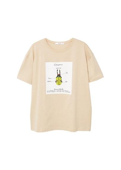Mango Mango Appliqus Printed T-shirt