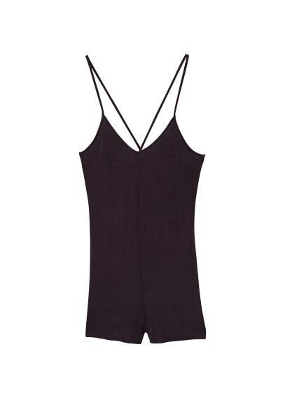 Mango Mango Spaghetti Strap Jumpsuit