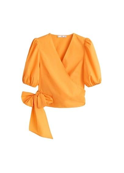 Mango Mango Bow Cross-body Top