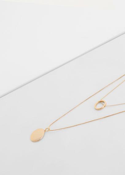 Mango Mango Pendant Triple Necklace