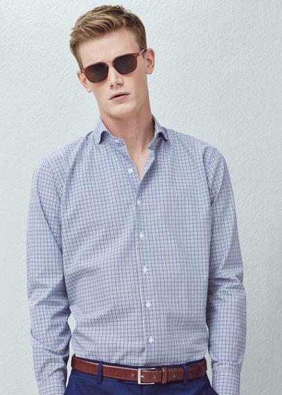 Mango Man Mango Man Slim-fit Tailored Check Shirt