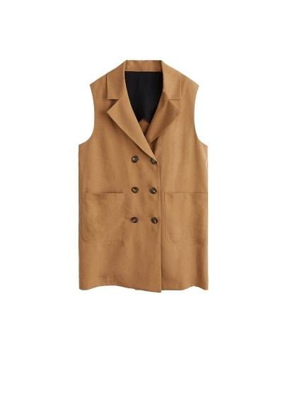 Mango Mango Double-breasted Gilet