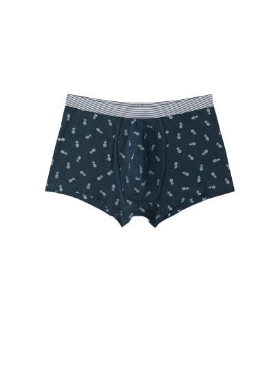 Mango Man Mango Man Pineapple-print Cotton Boxer Shorts