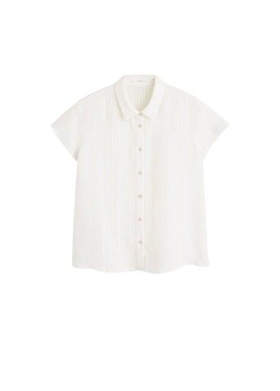 Mango Mango Striped Linen-blend Shirt