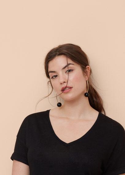 Violeta By Mango Violeta By Mango Long Linen T Shirt