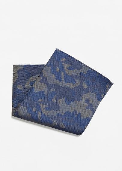 Mango Man Mango Man Camouflage Silk Pocket Square