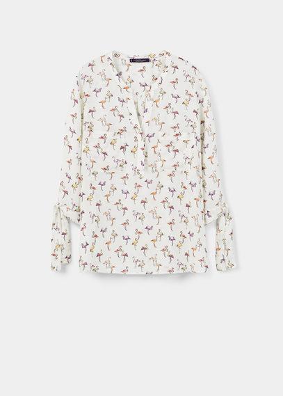 Violeta By Mango Violeta By Mango Pocket Printed Blouse