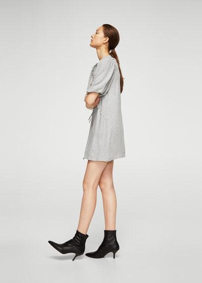 Mango Mango Textured Wool-blend Dress