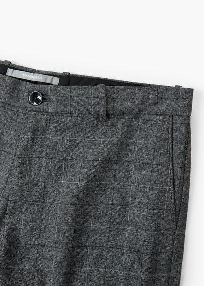Mango Man Mango Man Check Crop Chinos