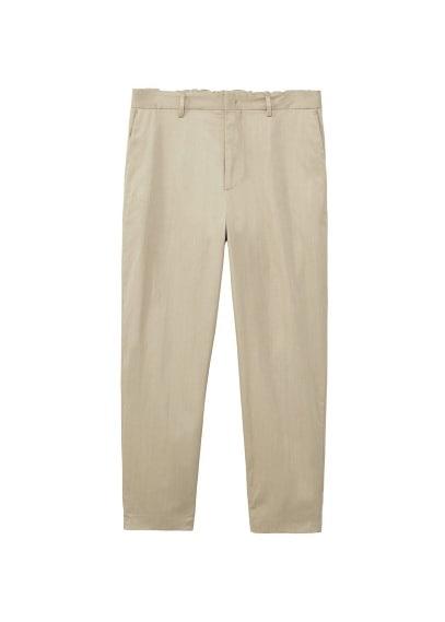 Mango Man Mango Man  Regular-fit Satin Trousers