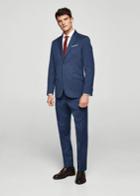 Mango Man Mango Man Regular-fit Striped Textured Suit Blazer