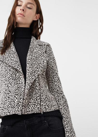 Mango Mango Animal Pattern Jacket