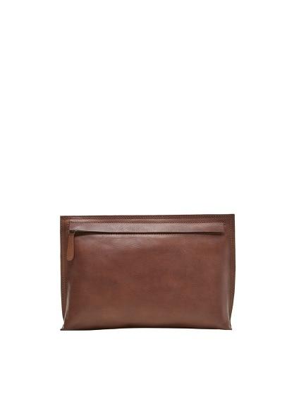 Mango Man Mango Man Zipped Leather Cosmetic Bag
