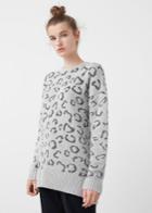 Mango Mango Animal Texture Sweater